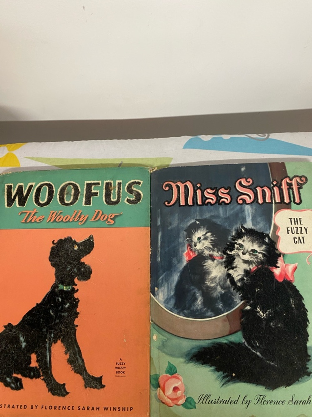 Two antique children’s picture books
